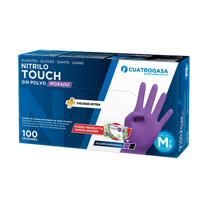 guante-nitrilo-cuatrogasa-morado-touch-packaging 1